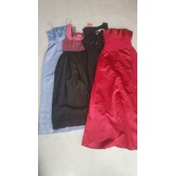 Partij pakket lot 21 vintage retro jurken galajurken jurkjes