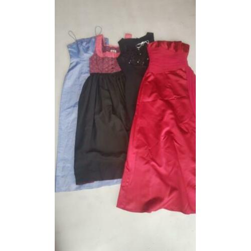Partij pakket lot 21 vintage retro jurken galajurken jurkjes