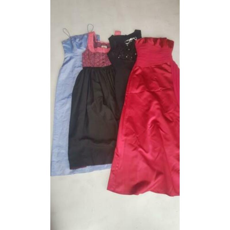 Partij pakket lot 21 vintage retro jurken galajurken jurkjes