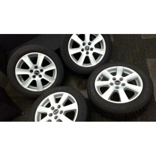 16inch borbet velgen winterbanden 5x112 vw set skoda audi