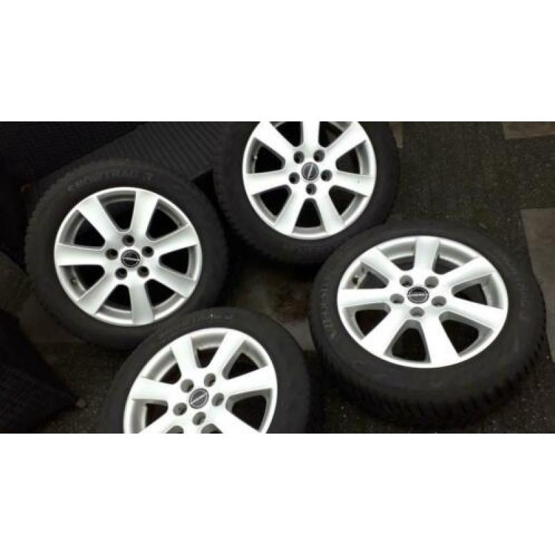 16inch borbet velgen winterbanden 5x112 vw set skoda audi