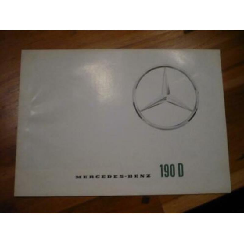 USA Folder Set MERCEDES 190 D uit 8 - 1963