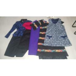 Partij pakket lot 21 vintage retro jurken galajurken jurkjes