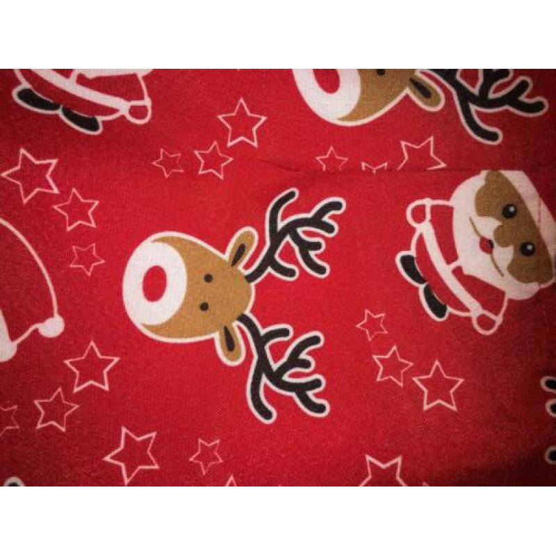 Fout kerst mantelpakje S/M rood één keer gedragen