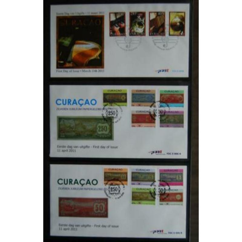 Modern Curacao, 1e dag envelop, E1 t/m E15-E15a-E17-E17