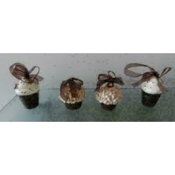 7 stuks kerstboom hanger cupcake