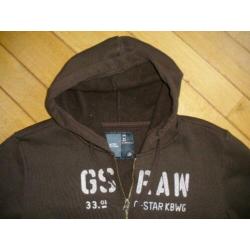 G-S vest bruin hooded maat XXL - nieuw -