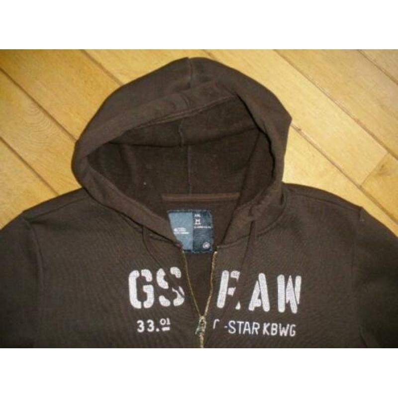 G-S vest bruin hooded maat XXL - nieuw -
