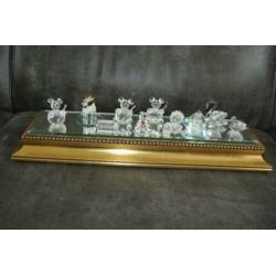 Muurconsole gespiegeld Houten console