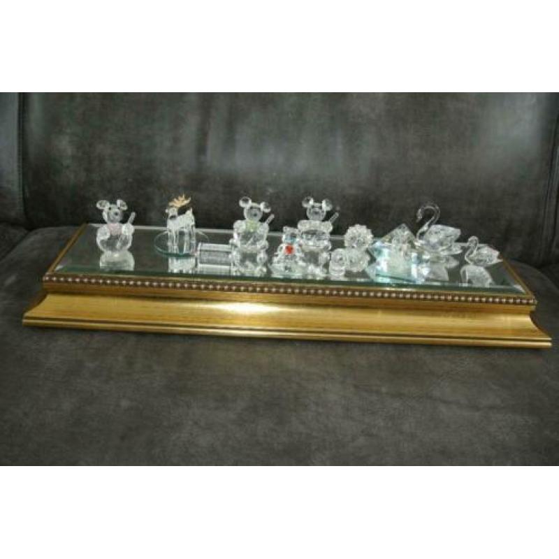 Muurconsole gespiegeld Houten console