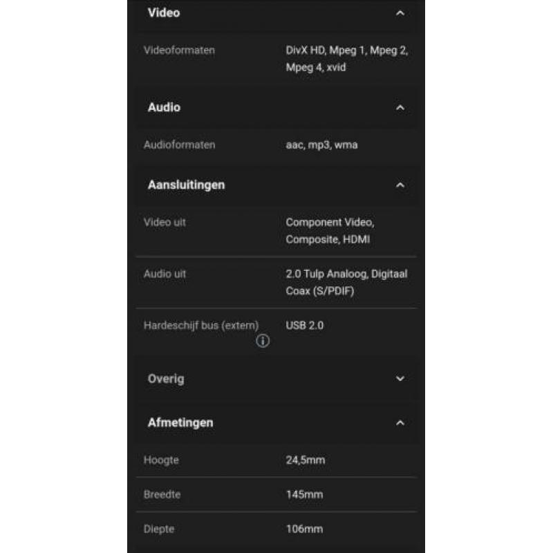 SONY SMP-U10 media player