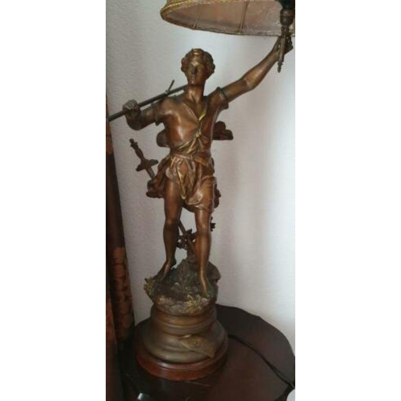 Bronzen beeld / lamp van Rancoulet