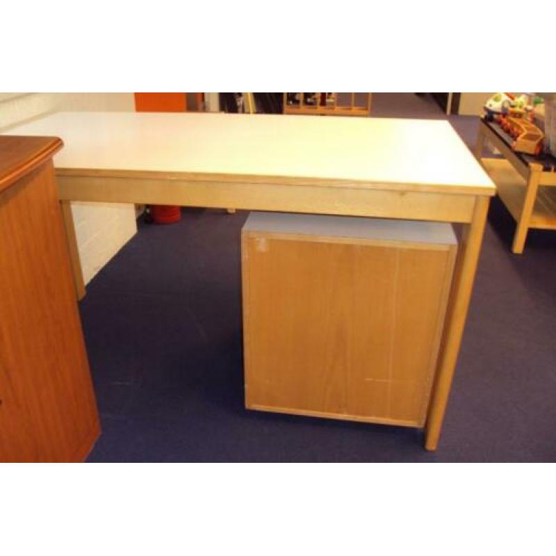 Bureau+ladeblok hout