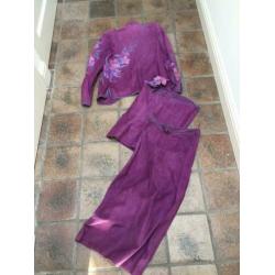3dellig dames pak suède vintage Roberto Cavalli