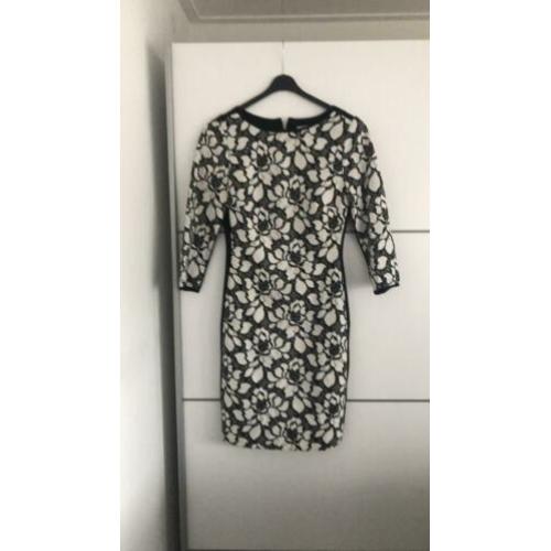 Reiss jurk zwart wit maat 36