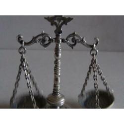 Miniatuur zilver CQ1 weegschaal zilveren miniaturen