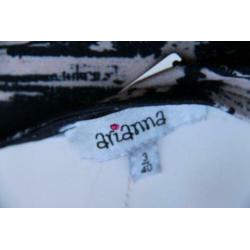 Overslagjurk zwart Arianna mt 40 AANBIEDING