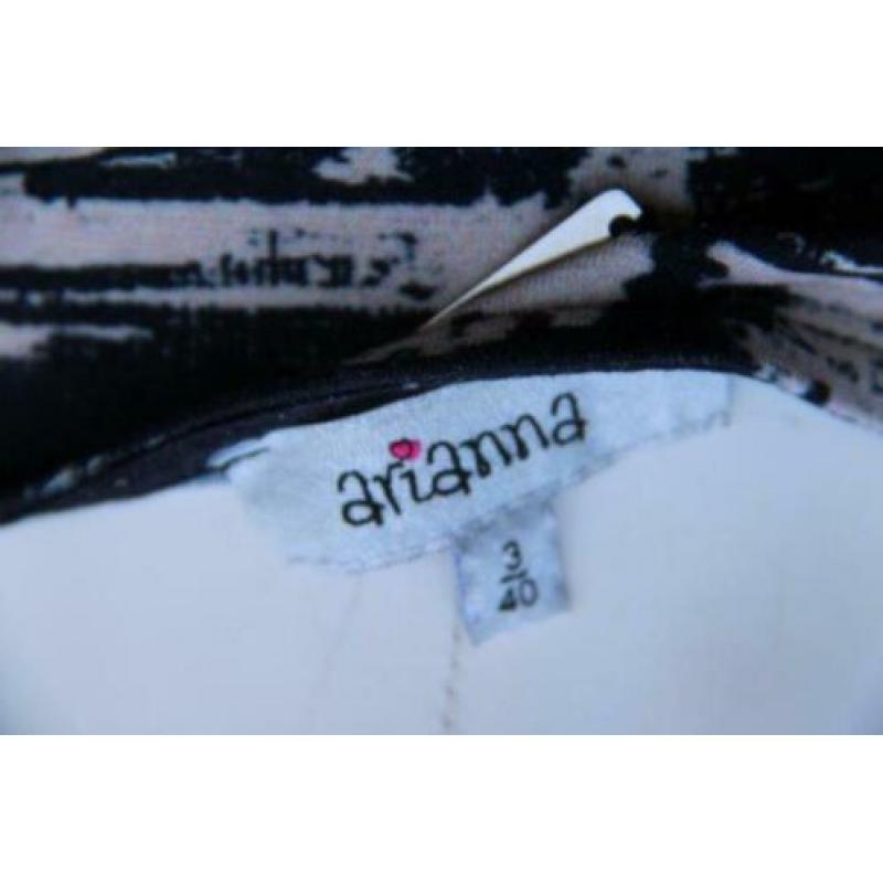 Overslagjurk zwart Arianna mt 40 AANBIEDING