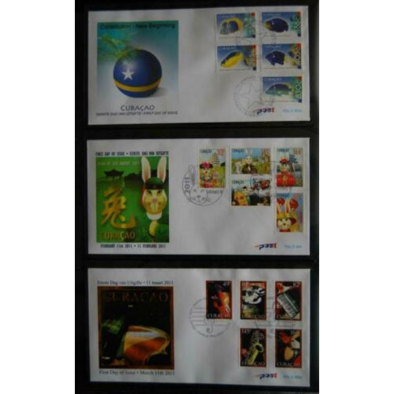 Modern Curacao, 1e dag envelop, E1 t/m E15-E15a-E17-E17