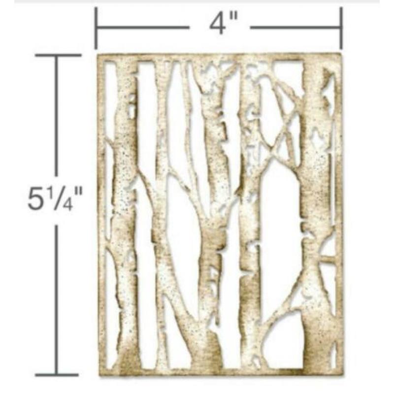 NIEUW GROTE Metalen Snijmal Birch Tree Forest Frame