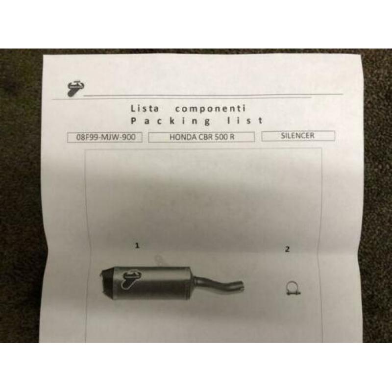 Termignoni uitlaat demper Honda CBR400R CBR500R CB500F