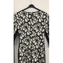 Reiss jurk zwart wit maat 36