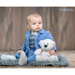 62 lichtblauw kostuumpje baby bruidsjonker doop kleding