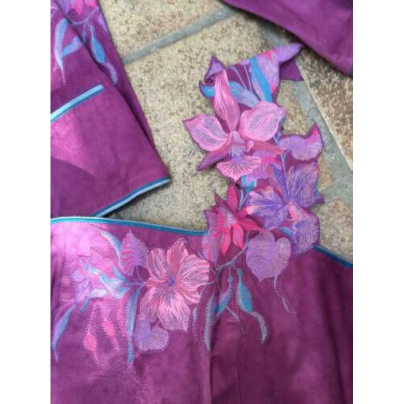 3dellig dames pak suède vintage Roberto Cavalli