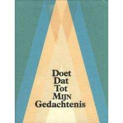 Ds.A.Elshout - Doet dat tot Mijn Gedachtenis