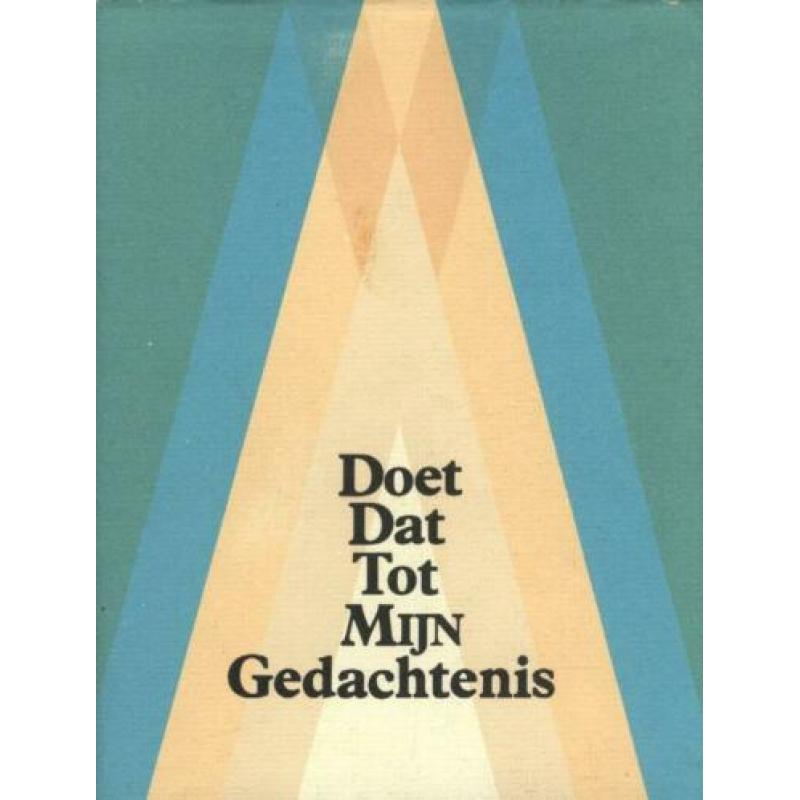 Ds.A.Elshout - Doet dat tot Mijn Gedachtenis