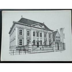 Zeven ansichtkaarten van monumenten in Den Haag