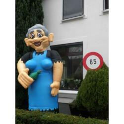 18 25 30 of 40 jaar, 65- jarige opblaaspop / verkeersbord