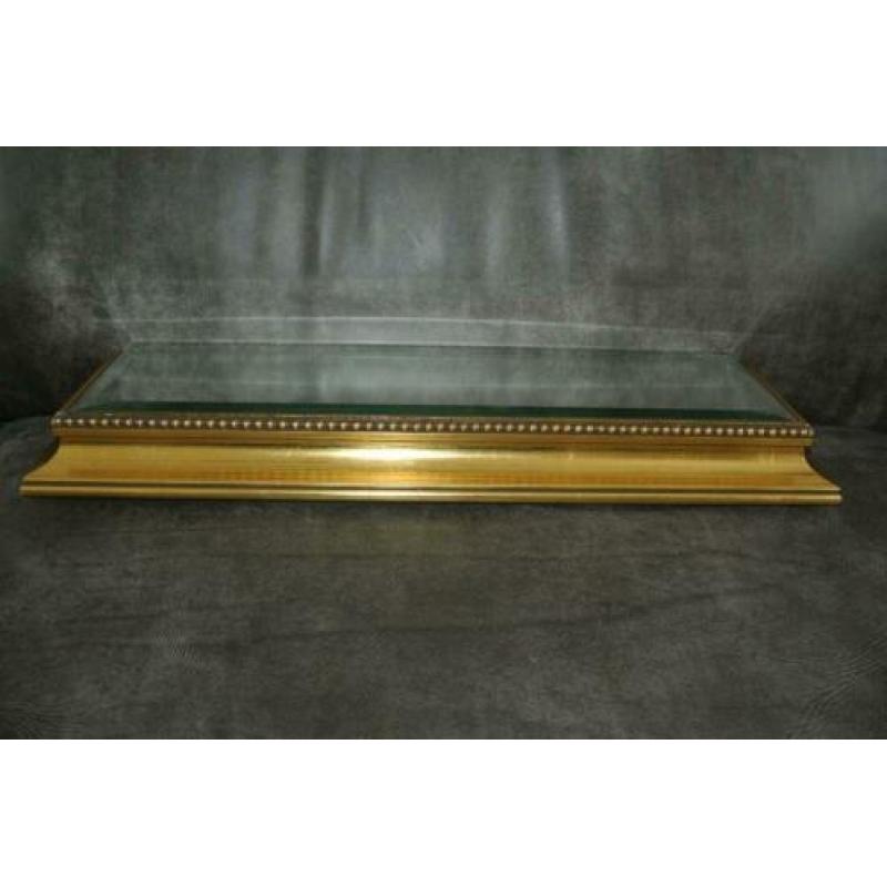 Muurconsole gespiegeld Houten console