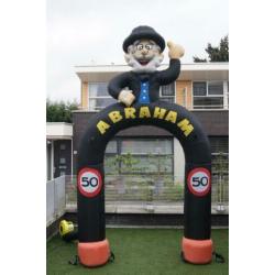 Abraham extra hoog! juichend 4,5 meter hoog