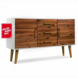 Nieuw Dressoir 115x35x70 cm massief acaciahout -€70,-! Op=Op