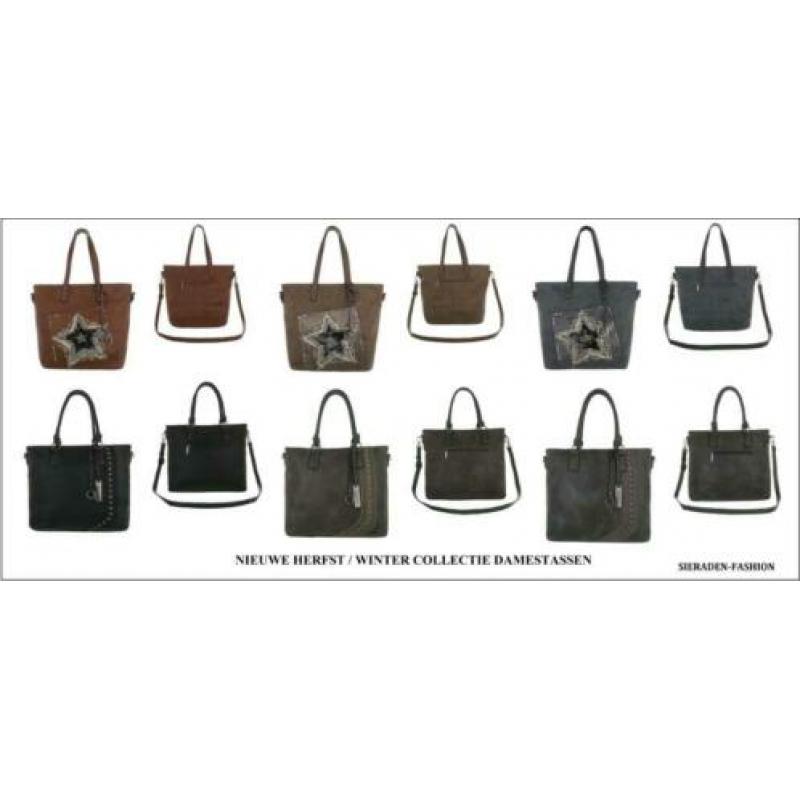 Dames schoudertas / Shopper Dudlin (TA-4035-5-grey)