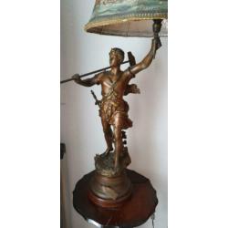 Bronzen beeld / lamp van Rancoulet