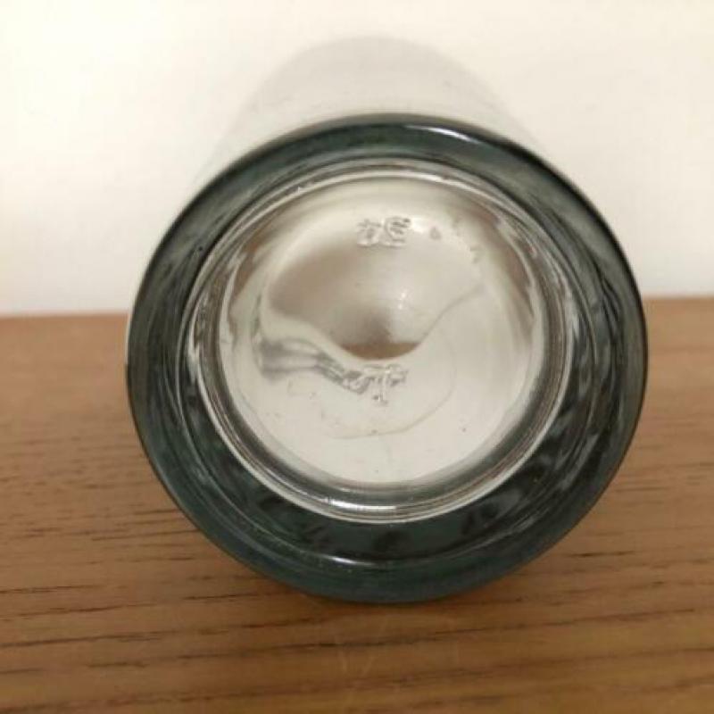 M&M's World zilver spiegel glas hoog mok beker COLLECTIBLE