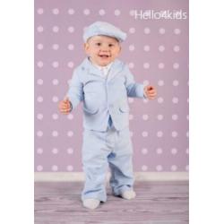 62 lichtblauw kostuumpje baby bruidsjonker doop kleding