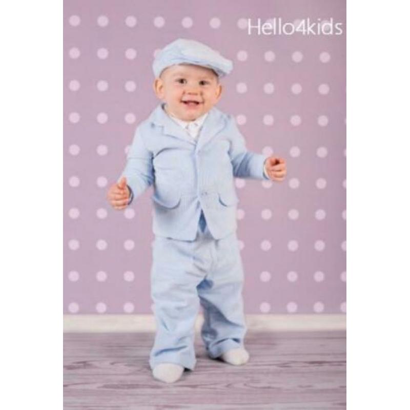 62 lichtblauw kostuumpje baby bruidsjonker doop kleding