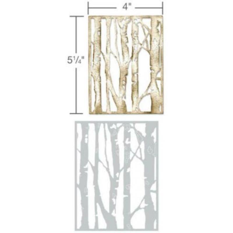 NIEUW GROTE Metalen Snijmal Birch Tree Forest Frame
