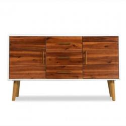 Nieuw Dressoir 115x35x70 cm massief acaciahout -€70,-! Op=Op