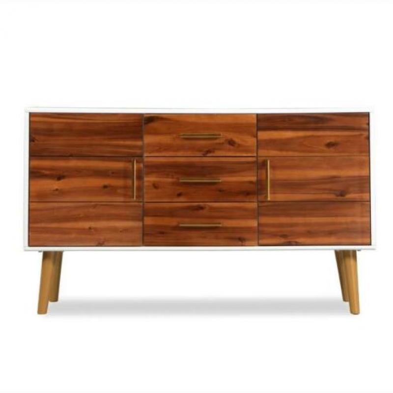 Nieuw Dressoir 115x35x70 cm massief acaciahout -€70,-! Op=Op
