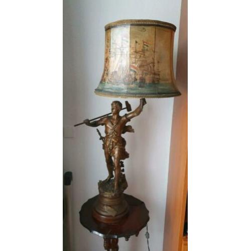 Bronzen beeld / lamp van Rancoulet