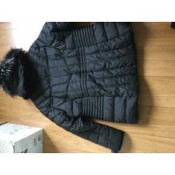Miss Etam winterjas 54-56 zwart.