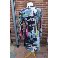 Overslagjurk zwart Arianna mt 40 AANBIEDING