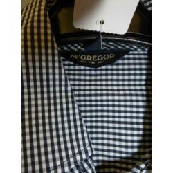 McGregor mooie blouse zwart wit mini ruitje mt 38 M nr 26643