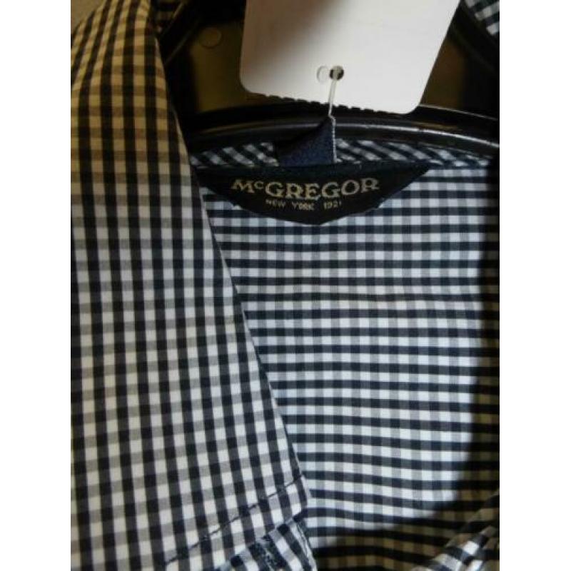 McGregor mooie blouse zwart wit mini ruitje mt 38 M nr 26643