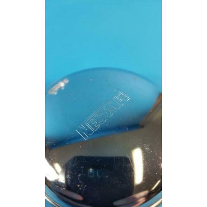 Nescafe glazen voorraadpot, silhouet afbeeldingen. 6C7