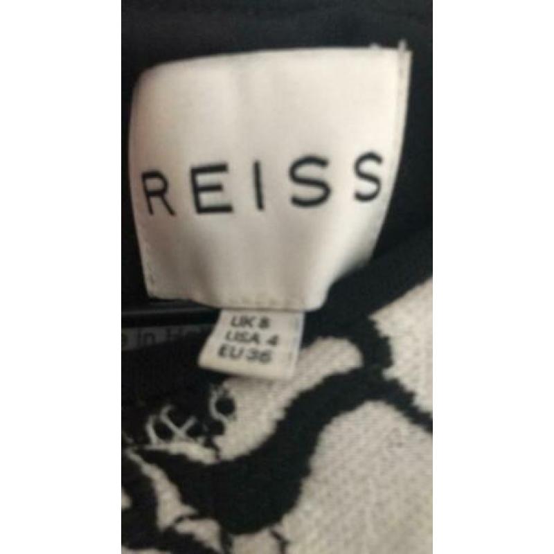 Reiss jurk zwart wit maat 36
